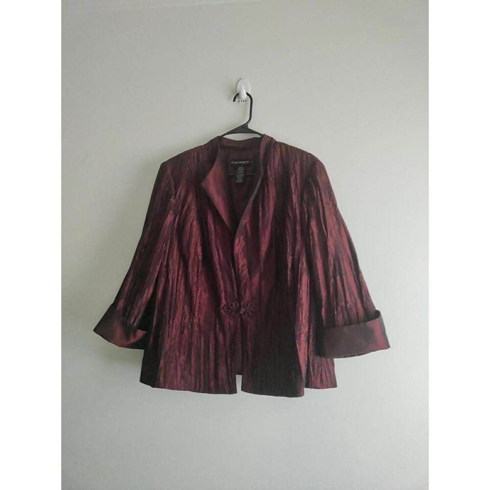 Cachet Jacket & Coats Wine red Size 20W